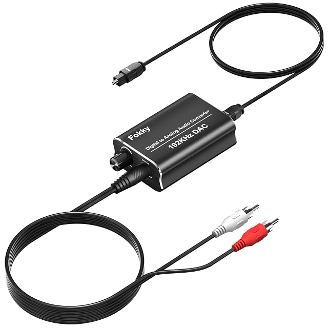 Convertitore digitale-analogico Fokky 192 kHz con i cavi forniti