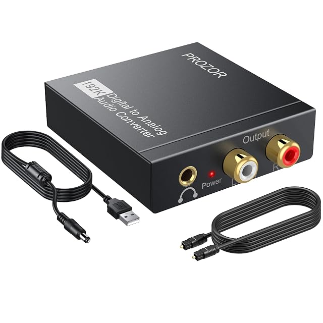 Convertitore audio da ottico e coassiale ad analogico PROZOR DAC01s