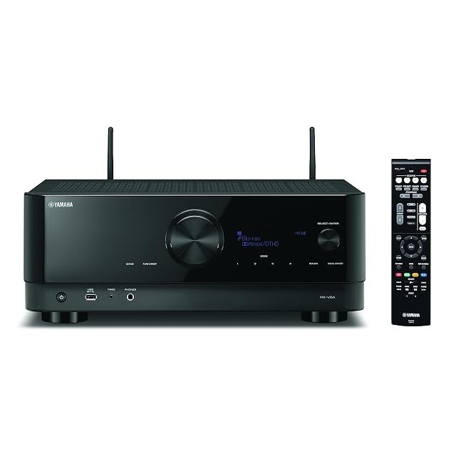 Sintoamplificatore AV di rete Yamaha RX-V6A a 7.2 canali in nero