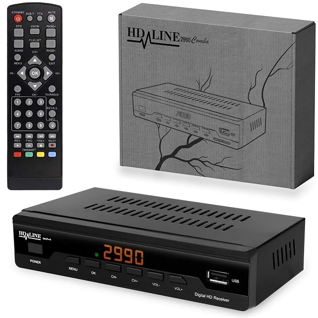 Ricevitore combinato cavo e terrestre hd-line 2990 Combo