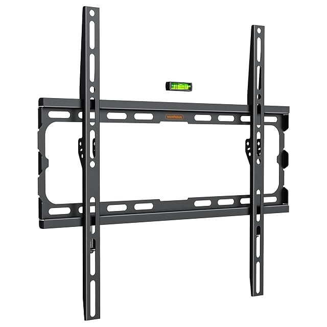Supporto a parete fisso ultrasottile per TV VonHaus in nero