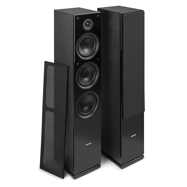 Colonne Fenton SHF80B, coppia, in nero
