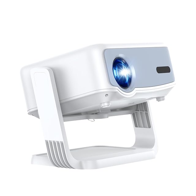 Proiettore Full HD 1080p PTVEO con Android 13 in bianco