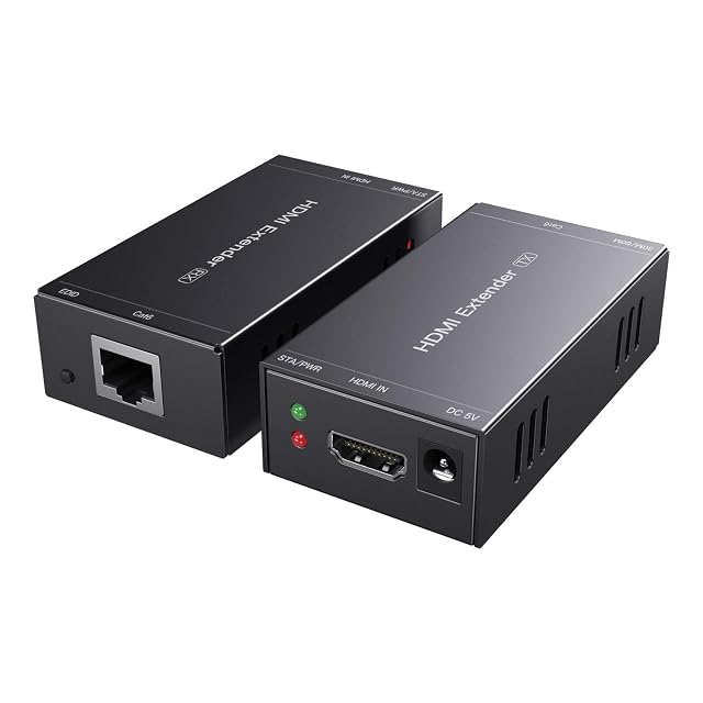 Coppia trasmettitore e ricevitore dell'estensore HDMI PWAYTEK HT202P