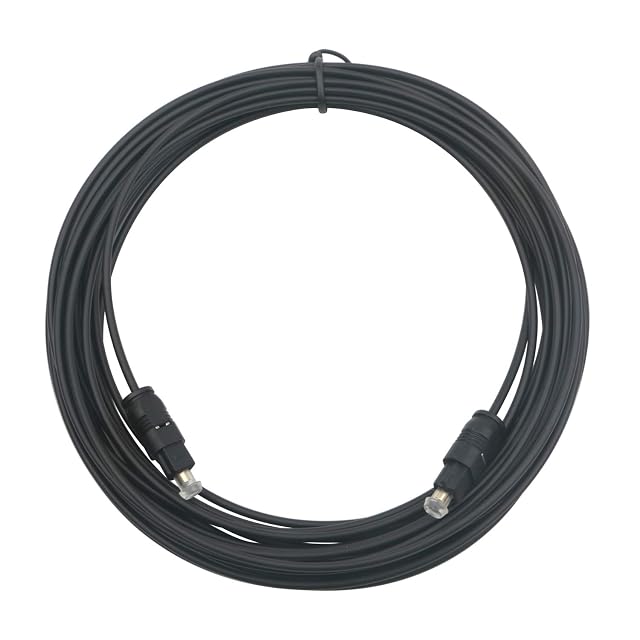 Cavo audio ottico S/PDIF Toslink Pxyelec da 10 metri in nero
