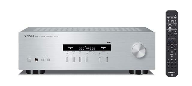 Sintoamplificatore stereo Yamaha R-S202D in argento