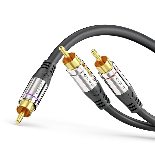 Cavo per subwoofer RCA a Y Sonero Premium, 10 metri