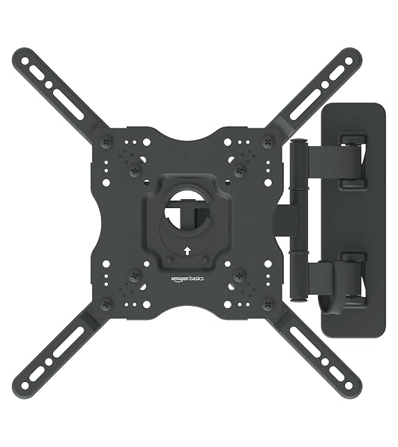 Supporto a parete per TV orientabile e inclinabile Amazon Basics in nero