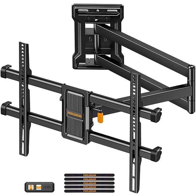 Supporto a parete per TV a movimento completo Perlegear PGMF24B con braccio singolo