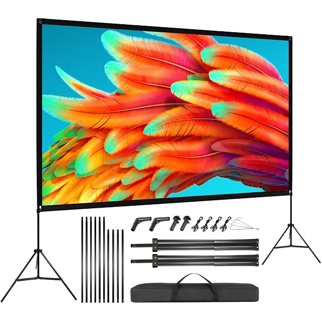 Schermo di proiezione a treppiede VISULAPEX da 100 pollici