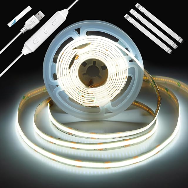 Striscia LED COB retroilluminante Enteenly con regolatore in linea