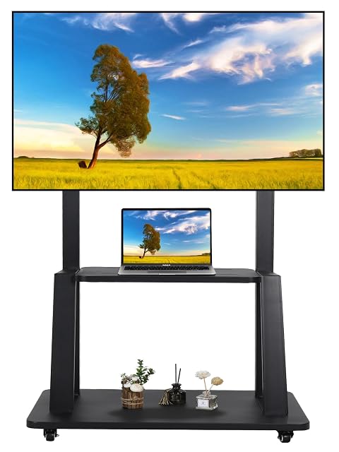 Piantana mobile per TV su ruote Maiproo Ma1700 in nero